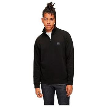 Boss Orange Zetrust Men's 1/4 Zip Sweatshirt - Black - XXL - Male