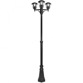 Farola de aluminio modelo ALNILAN de 3 luces, color negro Fabrilamp