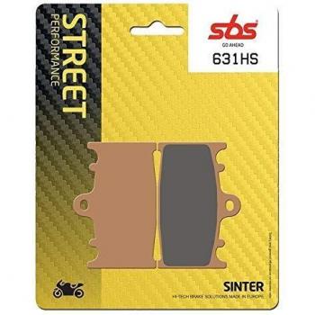 Pastillas de Freno Anteriores Sinterizadas SBS 631HS para Moto Stradales