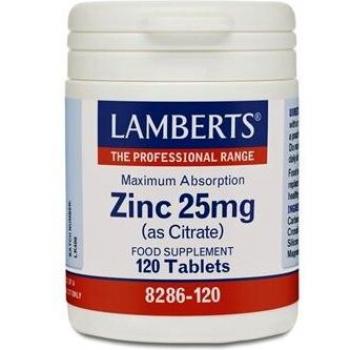 Zinc 25mg (citrate) 120 tablets