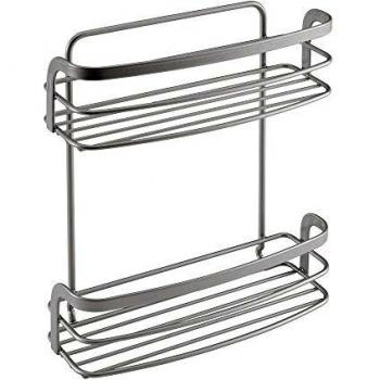 Metaltex 77334 ESPECIERO 2 ESTANTES 'Eureka' 20x8x25cm, Neutro, Estandar