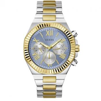 Reloj de hombre Guess Equity GW0703G3 de acero con correa plateada