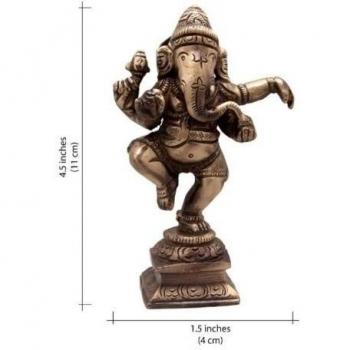 JMD Handcrafted Dancing Ganesh, Metal, Marrón, 4