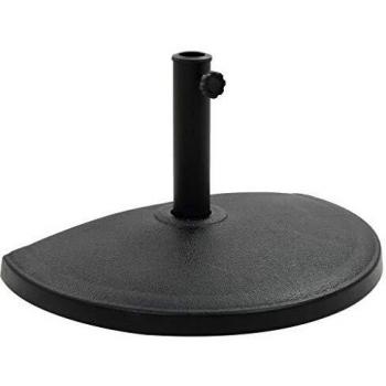 Half Round Black Polyresin Umbrella Base 15 kg