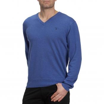 Gant 83072 - Jerséi de manga larga para hombre, color azul