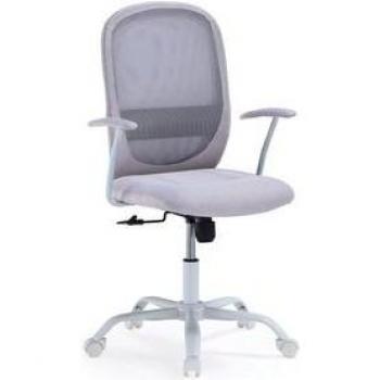 Sillón Giratorio Maggie Tejido 3D Con Apoyo Lumbar Gris 98-110X64x64 Cm