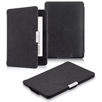 Kindle PaperWhite Funda, Coodio Kindle PaperWhite Funda de Cuero [Mariposa] Sleep Cover Case [con función de reposo automático] compatible con todas las generaciones de Kindle Paperwhite - Negro