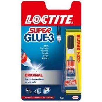 Loctite Super Glue-3 Original 4gr - Pegamento Líquido de Alta Resistencia