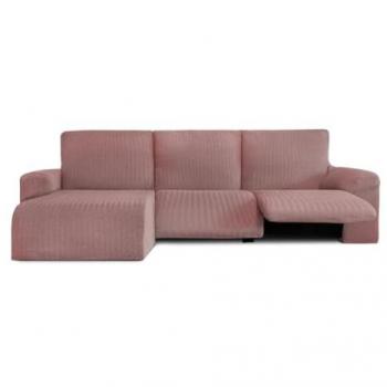 Funda Chaise Longue Brazo Corto Izquierdo Bielástica Jaz Rosa 120 x 120 x 360 cm