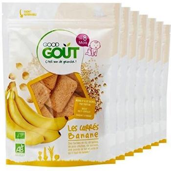 Galletas Orgánicas de Plátano Good Gout para Bebés a Partir de 8 Meses - Sin Gluten - 50g