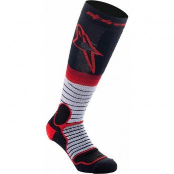 Calcetines de Cross Alpinestars Pro Negro-Gris-Rojo