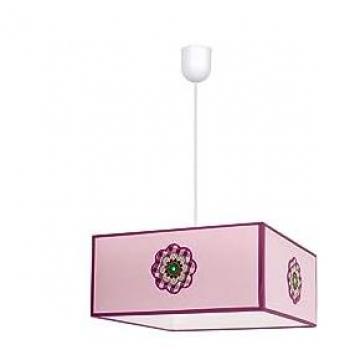 Lámpara Colgante Pétalo Rosa 1xe27 Diseño Moderno Regx35x35 de FABRILAMP