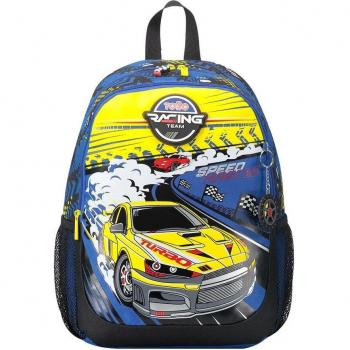 Mochila Totto Velocity escolar mediana estampado Racing - Morral Crayoles
