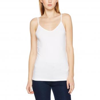 PIECES Pcsirene Singlet Noos Camiseta sin Mangas, Blanco