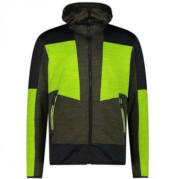 Men's Hooded Sweatshirt Jacket - Dark Green - Size 54/2XL