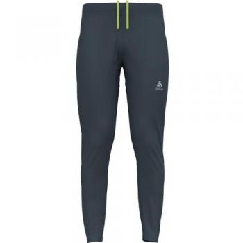 Odlo Zeroweight Pantalón Largo para Hombres - Gris Oscuro, ligero, transpirable, con tecnología de gestión de humedad, diseño ergonómico y detalles reflectantes