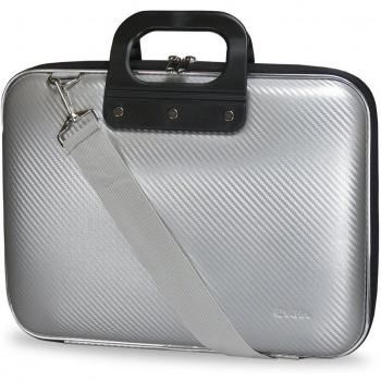E-Vitta, Maletín para Portátil Eva Carbon 13.3, Color Plata