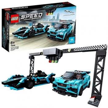 LEGO Speed Champions - Formula E Panasonic Jaguar Racing GEN2 car & Jaguar I-PACE eTROPHY, Juguete de Construcción con 2 Coches para Jugar a las Carreras
