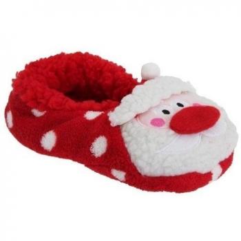 Co-Zees - Zapatillas de estar por casa con diseño navideño y suela con agarre para mujer