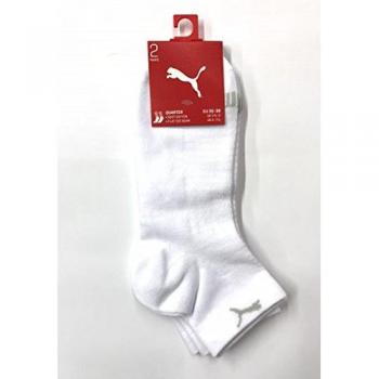 Puma Quarter 2P Women Calcetines, White, 39 – 42