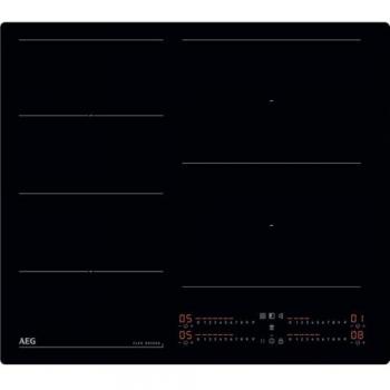 Placa de Inducción AEG 60 cm con 4 Zonas de Cocción, FlexiPuente, PowerSlide y Sistema Hob2Hood - TI64IG00IB