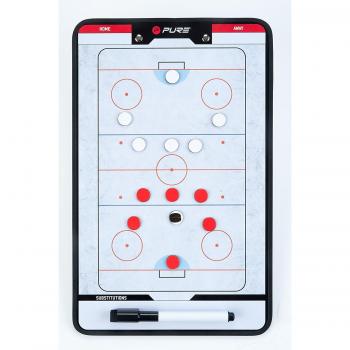 Pure2Improve P2I100640 Tabla de Entrenamiento para Hockey sobre Hielo, Unisex-Adult, Blanco/Naranja, Talla única