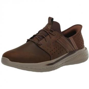 Zapatillas Skechers Slade Zachary para Hombre, Marrón, Slip On, Talla 41