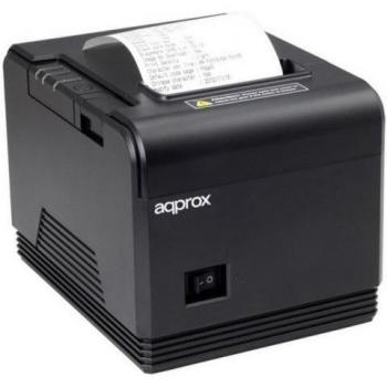 Approx APPPOS80AM - Impresora Térmica de Tickets, 200 mm/s, Papel 80 mm, Corte Automático y Manual, Negro