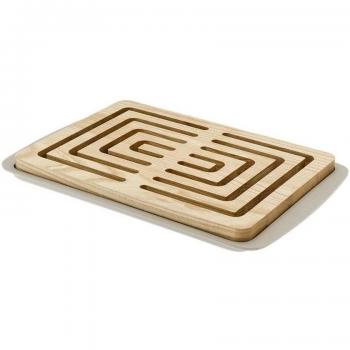 'Legnoart - Tabla para cortar pan Vitto - Cañas de madera de fresno, con bandeja recogemigas de fibras de madera