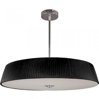 Plafón de Techo ASTRID Grande 6xE27 60cm Negro/Cromo