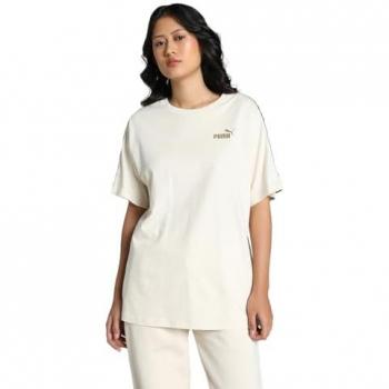 Camiseta Puma Essentials Minimal Gold Mujer Nieve Alpina