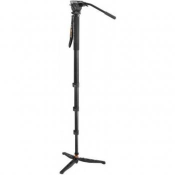 Ikan MA800 4-Stage Aluminum Monopod with 630FH Fluid Head, Max Height 82.7