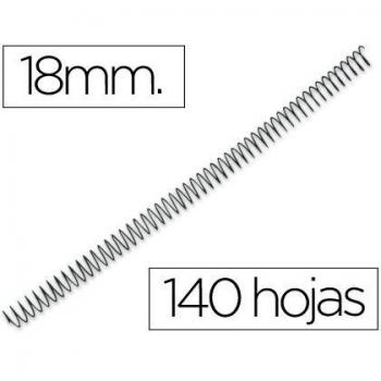 Q-Connect - Espiral Metálico 64 5:1 18Mm 1.2Mm Caja De 100 Unidades
