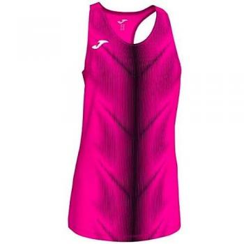 Joma Olimpia Camisetas, Niñas, Rosa Fluor-Negro, 4XS-3XS