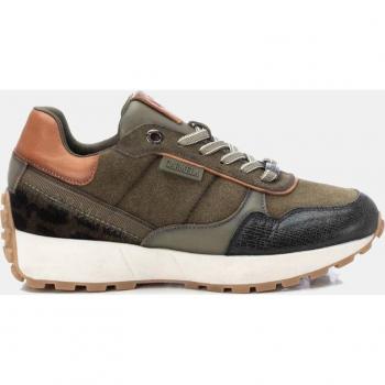 Carmela 160862 Zapatillas de Mujer de Piel y Serraje en Color Verde con Suela de Goma Antideslizante Tipo Running Bajas