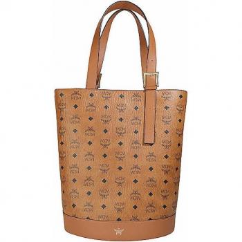 MCM Aren Medium Brown Visetos Tote Bag for Women