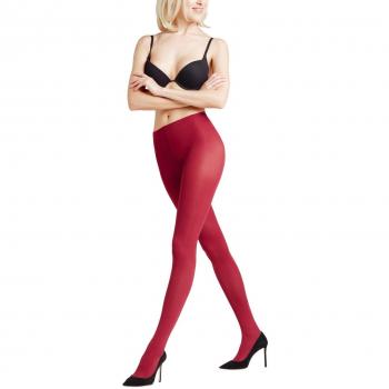 Falke Pure Matt 50 den, Medias para Mujer, Rojo