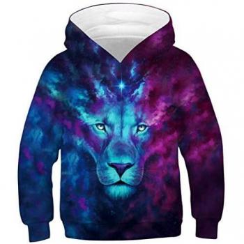 Ocean Plus Niño Colorido 3D Sudaderas con Capucha Adolescentes Pull-Over Kids Sudadera Manga Larga Hoodie