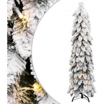 Árbol de Navidad Artificial Iluminado Nevado 150 cm con 80 LED