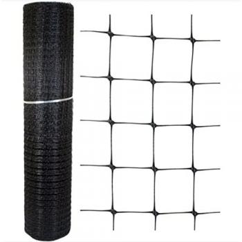 Malla Avícola Plástica Negra 19x19 mm - 1x200 m para Gallineros y Jardín