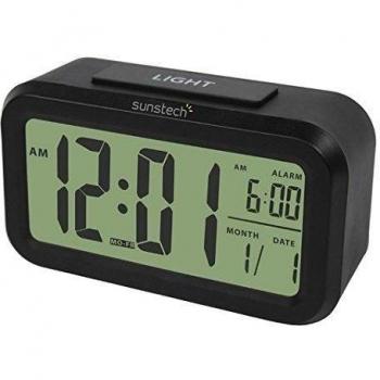 Sunstech CK26BK - Radiodespertador con calendario, color negro