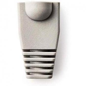 Botones de Alivio de Tensión RJ45 - 10 Piezas - PVC Gris