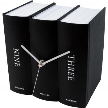 Karlsson Book - Reloj de pared, color negro