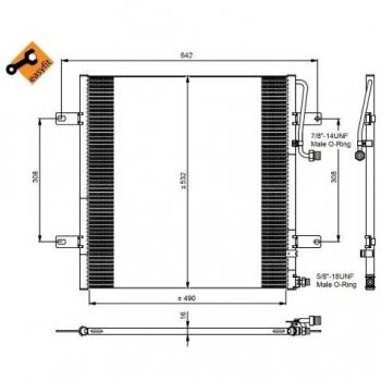 Condensador de aire acondicionado EASY FIT NRF 350084