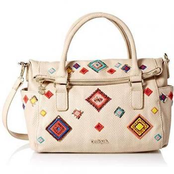 Desigual Diamond Loverty Hand Bag Beige