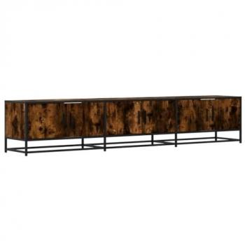 Mueble para TV madera de ingeniería roble ahumado 210x35x41 cm, Soporte de TV, aparador de TV, Mueble de televisor, Banco de TV