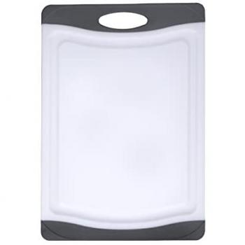 Tabla de Cortar Antibacteriana y Antideslizante MasterClass - Blanca / 25.5cm