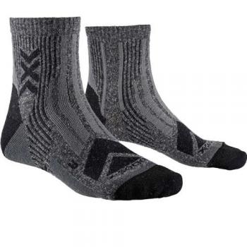 Calcetines X-Socks Hike Perform Merino Ankle, Unisex adulto, Gris oscuro/Negro, Talla 45-47
