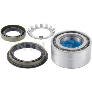Juego de cojinete de rueda SNR R141.36 con rodamientos, buje y sellos incluidos, diseñado para proporcionar un rendimiento óptimo en vehículos, fabricado con materiales de alta calidad para garantizar durabilidad y resistencia al desgaste