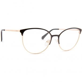 Polaroid PLD D443 Cat Eye Prescription Glasses Black Gold Metal Women's Adult